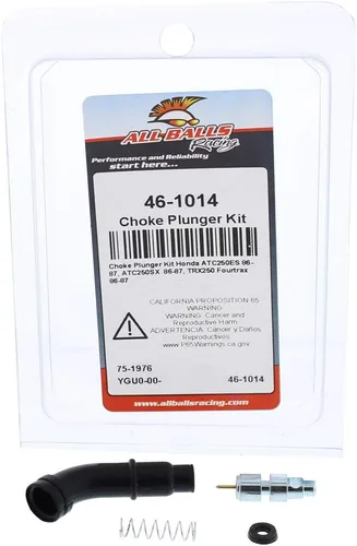 Miniatura 3 de All Balls Kit de émbolo de estrangulador (46-1014) para Honda ATC250ES 1986 1987, ATC250SX 1986 1987, TRX250 Fourtrax 1986 1987