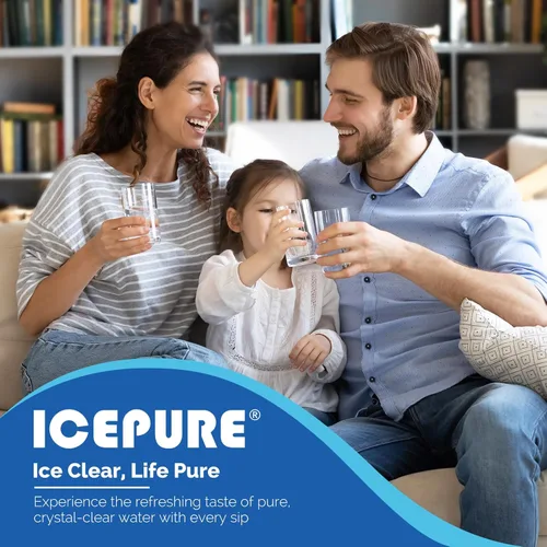 Miniatura 9 de ICEPURE DA29-00020B Reemplazo del filtro de agua para refrigerador Samsung RF28HFEDBSR, RF263BEAESR, HAF-CIN, RF263BEAESR, DA97-08006A, RF261BEAESR