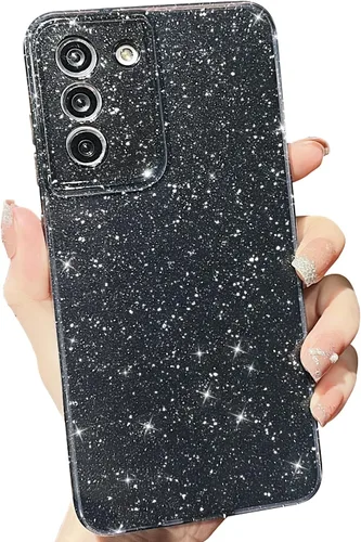 Miniatura 174 de MINSCOSE Compatible con Samsung Galaxy S22 Plus Case, Bonito Color Neón Brillante, con Purpurina Brillante Delgada Resistente a Golpes de Silicona