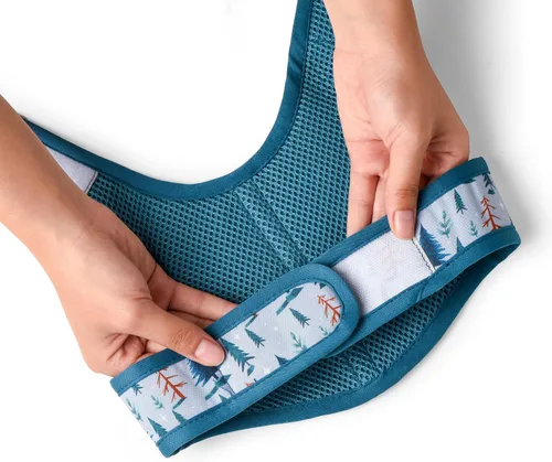 Miniatura 5 de Mile High Life Arnés para perro, chaleco floral de malla de aire para perros y gatos pequeños de 20 libras, fácil de poner, cierre fácil ajustable