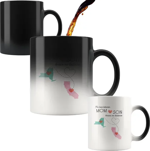Miniatura 4 de Taza de café personalizable de larga distancia, cita personalizada, estados y países, regalo de relación, mejores amigos, regalos para mamá, mamá e