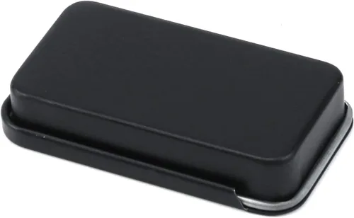 Miniatura 5 de Caja de metal con tapa para guardar llaves del automóvil, galletas, lápiz, organizador de soporte (2.2 x 1.1 x 0.4 pulgadas, negro)