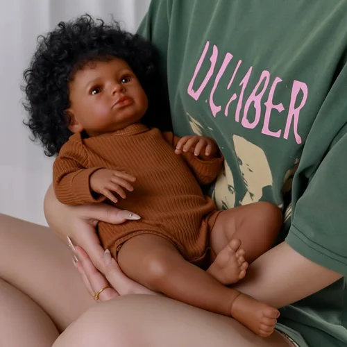 Miniatura 6 de BABESIDE Muñecas realistas de bebé Reborn de 18 pulgadas, cuerpo suave, realista, muñeca de bebé recién nacida, muñecas de bebé de la vida real