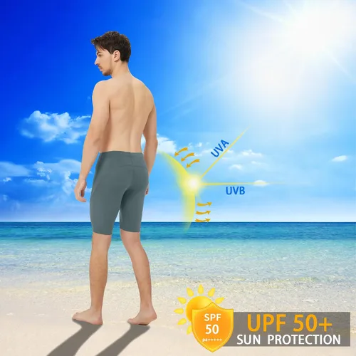 Miniatura 39 de Traje de baño deportivo competitivo para hombre, traje de entrenamiento de resistencia de carreras, pantalones cortos de natación de secado rápido