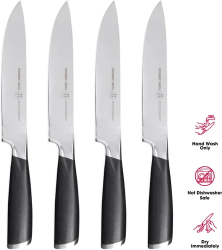 Miniatura 2 de Schmidt Brothers Heritage - Juego de 4 cuchillos de carne jumbo de acero inoxidable alemán de alto carbono