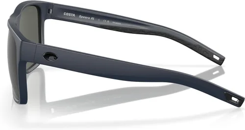 Miniatura 29 de Costa Man - Gafas de sol con montura negra mate, lentes de espejo verde, 2.323 in