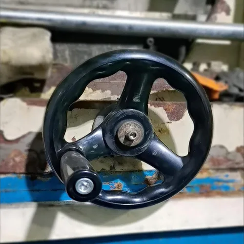 Miniatura 7 de Othmro Ruedas redondas de tres manos, 0.47 pulgadas, diámetro del orificio central, 3.94 pulgadas, diámetro del volante, baquelita negra, 3 radios