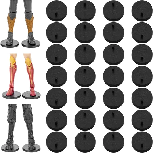 Miniatura 12 de Soporte de exhibición de figuras de acción de 28 piezas de 6 pulgadas con clavija, base para soportes de figuras de acción, compatible con series