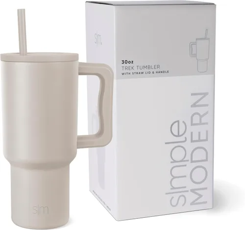 Miniatura 57 de Simple Modern Vaso Trek de 40 oz con Asa y Tapa con Pajilla Vaso de Viaje Aislado de Acero Inoxidable Apto para Portavasos Slumberland