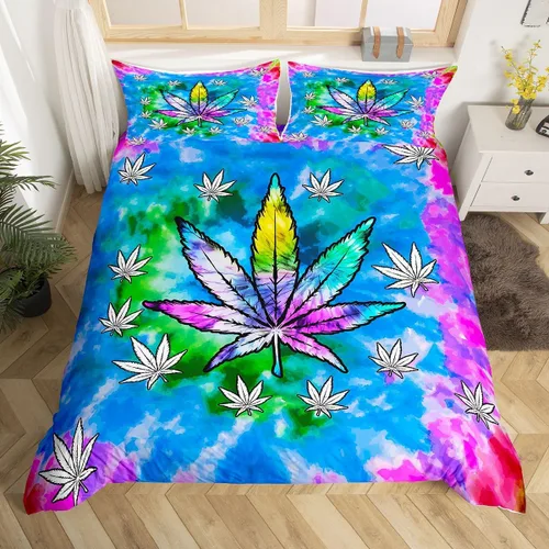 Miniatura 19 de Juego de ropa de cama con diseño de dibujos animados para niñas, niños, mascotas, gatos, funda de edredón con luz de neón, funda de edredón colorida