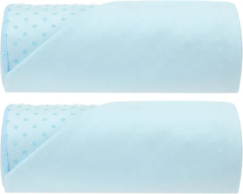 Peryiter Pack de 2 toallas de yoga caliente de 72 x 24" con puntos de agarre, toallas de fibra adhesiva antideslizantes para yoga caliente, cubierta