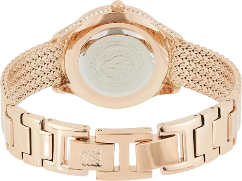 Miniatura 2 de Anne Klein Reloj de pulsera de malla acentuada con cristal prémium para mujer