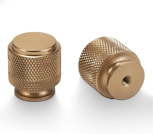 Miniatura 44 de Paquete de 10 tiradores para gabinete de cocina, tiradores mate negro y bronce champán, tiradores de cajón estriados negros, herrajes de cocina