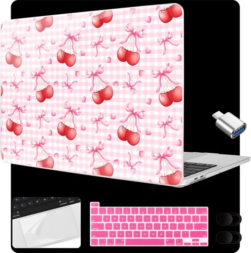 Miniatura 24 de MEEgoodo Funda para MacBook Pro de 13 pulgadas 2022 2021 2020 A2338 M2/M1 A2251 A2289 con Touch ID, fundas rígidas transparentes para laptop