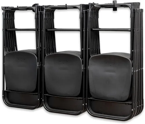 StoreYourBoard Estante de almacenamiento para sillas triple – Estante de sillas plegables resistente para la organización del hogar y la cochera,