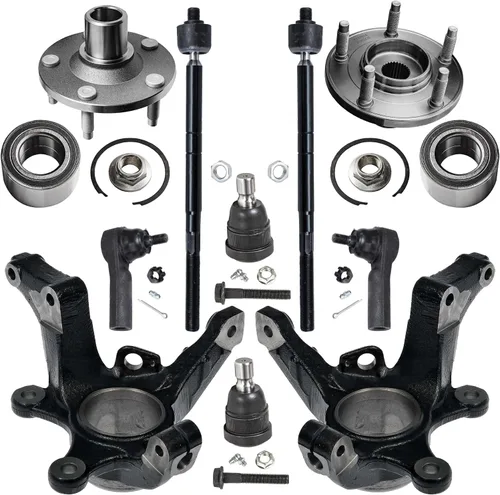 Miniatura 46 de Detroit Axle - Nudos de dirección delanteros de 2.5L de 2 piezas para Toyota 12-17 Camry, 2 nudos de dirección y conjunto de rodamiento de rueda