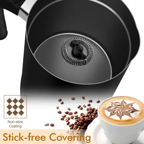 Miniatura 5 de Espumador de leche, CHINYA espumador de leche eléctrico de espuma suave para espumado de leche fría y caliente, capuchino, café, latte, vaporizador