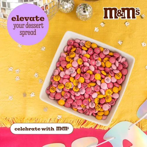 Miniatura 6 de M&M'S - Dulce de chocolate con leche para cumpleaños de 16 años, 5 libras de dulces a granel perfectos para regalos, cupcakes, recuerdos de fiesta