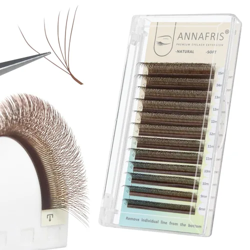 Miniatura 12 de Extensiones de pestañas postizas en forma de W 5D, rizo C, volumen de 0.43 pulgadas, suministros de maquillaje, extensiones de pestañas de uso 0.07