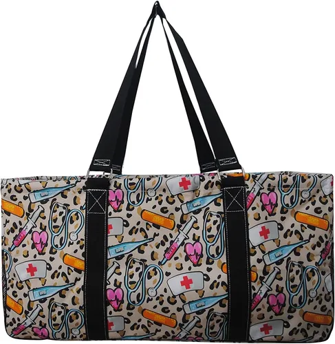 Miniatura 225 de NGIL Bolsa de comestibles reutilizable extra grande plegable de gran tamaño para comestibles, almacenamiento, picnic, playa, Bronco-negro occidental