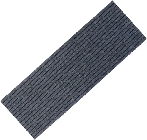 Miniatura 8 de Abaodam Tapete antideslizante con patrón de rayas, absorbente de agua, para cocina, baño, color negro y gris, para uso doméstico, duradero, cómodo