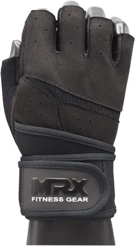 Miniatura 8 de MRX - Guantes de levantamiento de pesas para hombres, guantes de entrenamiento para hombre, guantes de levantamiento de muñeca, guantes de gimnasio