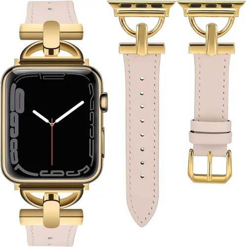 Miniatura 24 de Wearlizer Correa de cuero compatible con correas de Apple Watch para mujeres de 1.614 in, 1.575 in, 1.496 in, 1.929 in, 1.811 in, 1.772 in, 1.732