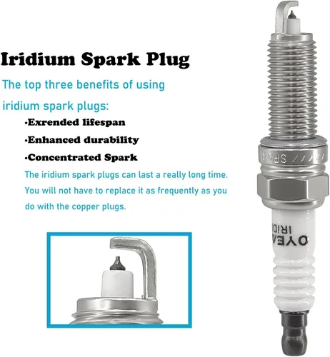 Miniatura 6 de Paquete de bobinas de encendido UF535 2729060060 y bujías de iridio 95983 Juego de 6 compatible con Mercedes-Benz E300/350, C280/300/350, ML350