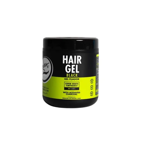 Miniatura 12 de Gel para el cabello negro Rolda para hombres - Gel de peinado de sujeción media con carbón activado para aspecto húmedo - Cubre las canas y realza