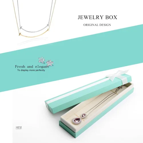 Miniatura 8 de Oirlv Collar pulsera colgante caja de regalo con lazo blanco puro, caja de regalo de joyería para cumpleaños, aniversario, compromiso, propuesta