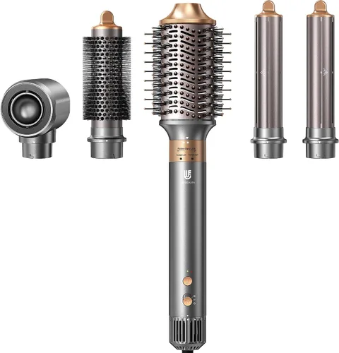 webeauty - Cepillo secador de pelo, peinado profesional 5 en 1 de aire caliente, secador de pelo iónico negativo de alta velocidad, secado rápido,