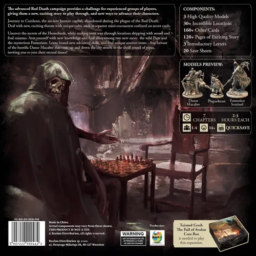 Miniatura 2 de Tainted Grail The Red Death Board Game EXPANSIÓN DE CAMPAÑA - Desafío de campaña avanzado con nueva historia y amenazas. Juego de estrategia, a
