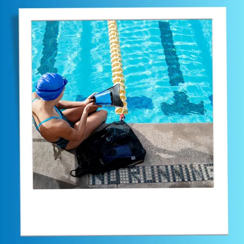Miniatura 8 de Bolsas de Equipo de Natación Sporti, Mochila de Cordón de Malla, Bolsa de Natación para Nadadores, Mochila de Malla para la Playa
