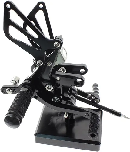 Juego de estriberas traseras para motocicleta, clavijas para pies, reposapiés totalmente ajustables, plataformas para pies compatibles con GSXR750