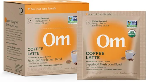 Miniatura 11 de OM MUSHROOM SUPERFOOD Morning Energy Blend - Mezcla de bebida de hongos sin café con Cordyceps, melena de león, rodiola y vitamina D2 - Energía