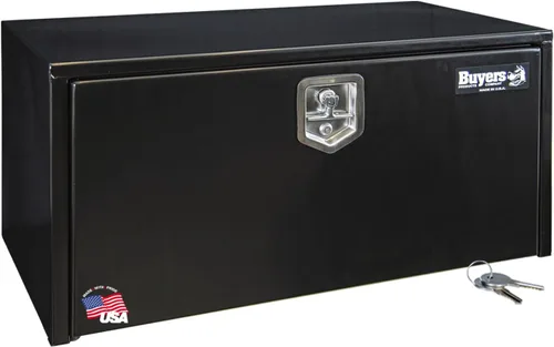 Miniatura 11 de Buyers Products 1703349 - Caja de acero negro para debajo de la carrocería con pestillo de mango en T, 14 x 12 x 18 pulgadas, caja de herramientas