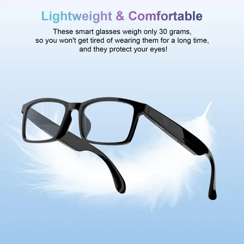 Miniatura 3 de Lentes inteligentes para mujeres y hombres, gafas de luz azul Bluetooth con lentes de sol polarizadas UV400 adicionales, compatibles