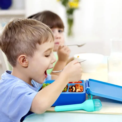 Miniatura 7 de SOPHICO Juego de Utensilios de Viaje para Acampar y Caja de Almuerzo para Niños, Tenedor y Cuchara de Acero Inoxidable, Cuchillo Cubiertos Vajilla