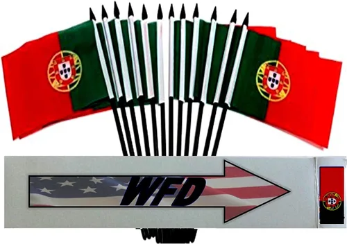 Miniatura 165 de World Flags Direct Banderas en miniatura de poliéster de Afganistán, paquete de 12, decoración de mesa de fiesta, desfiles, 4 x 6 pulgadas, verde