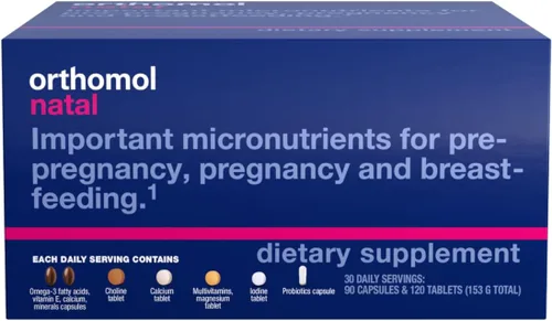 Miniatura 10 de Orthomol Natal, apoyo nutricional prenatal para la fertilidad, el embarazo y la lactancia, vitaminas integrales, minerales y nutrientes esenciales