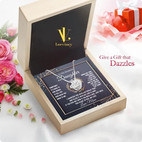 Miniatura 2 de Collar de madre a hija con mensaje sincero y caja elegante, collar de madre a hija, regalos de madre a hija de mamá, regalos de cumpleaños