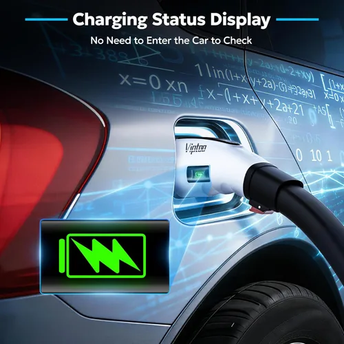 Miniatura 3 de VIPTOO Adaptador para Tesla a J1772, Compacto con Indicador de Luz, Compatible con Cargadores Tesla de Pared/Móvil/Destino, Convierte Tesla a J1772