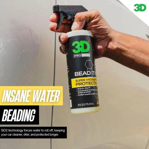 Miniatura 2 de 3D Bead It Up - Spray de refuerzo de revestimiento de cerámica, fabricante de cuentas súper hidrofóbicas, protector y sellador de pintura