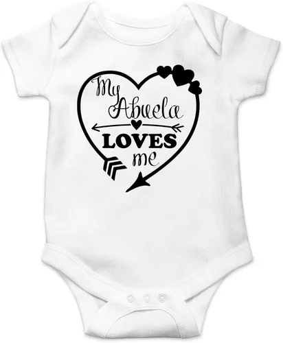 Miniatura 12 de CBTwear My Abuela Loves Me – Ropa de bebé – Divertido traje de bebé para recién nacido para niños y niñas