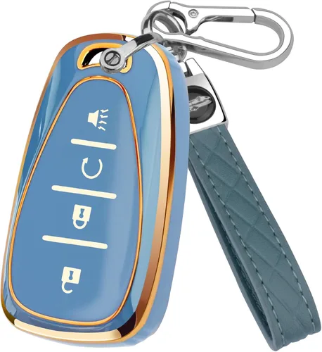 Miniatura 15 de XIYANG TRADE Funda para llavero Chevy con llavero, funda de TPU suave para llave de protección completa para Chevy Equinox Sonic Spark Traverse