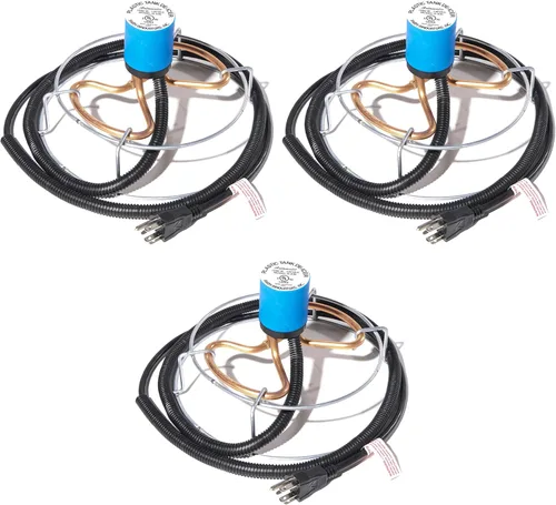 Miniatura 13 de Farm Innovators - Calentador de tanque de agua sumergible de aluminio fundido de 1500 vatios con termostato autorregulador para granja y hogar