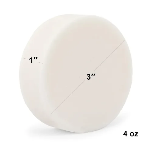 Miniatura 2 de Men's Soap Company Jabón de afeitar para hombres y mujeres, disco de repuesto de 4.0 onzas, hecho con ingredientes vegetales veganos naturales