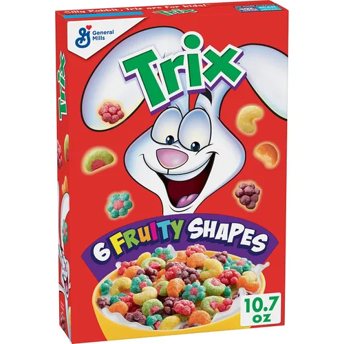 Miniatura 19 de Trix Cereal de desayuno afrutado, 6 formas afrutadas, grano entero, tamaño familiar, 16.1 onzas
