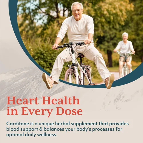 Miniatura 5 de ruved Carditone - Suplemento natural de salud cardíaca para mujeres y hombres, fórmula BP, apoyo cardíaco holístico con raauwolfia, arjuna, calcio