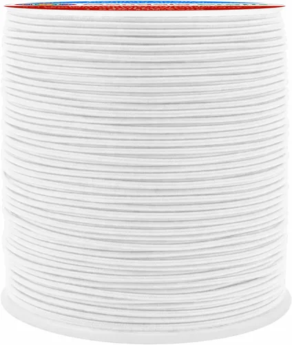 Miniatura 82 de Mandala Crafts Cuerdas elásticas color burdeos de 0.079 pulgadas para hacer joyas y cuentas, cuerda elástica de 76 yardas, hilo elástico redondo